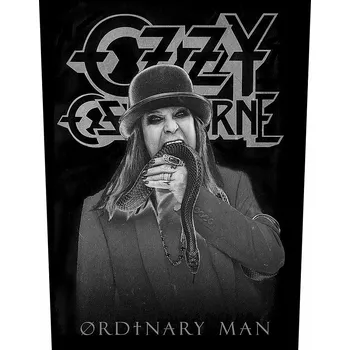 Nášivka Ozzy Osbourne nášivka na záda 30x27x36 cm, Ordinary Man Black