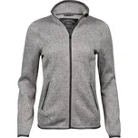 TEE JAYS TJ9616 / Dámská melanžová pletená fleecová bunda - grey melange S