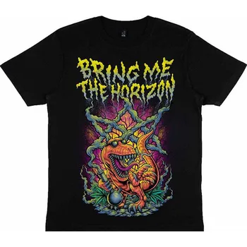 Pánská móda Bring Me The Horizon tričko, Smoking Dinosaur Black, pánské S