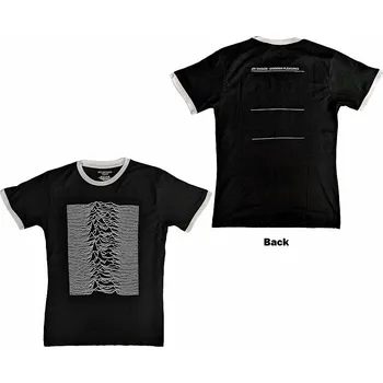 Pánská móda Joy Division tričko, Unknown Pleasures ECO Ringer BP Black, pánské XXL