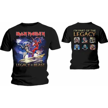 Iron Maiden tričko, Legacy Beast Fight BP Black, pánské XXL