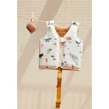 Plovací vesta Plovací vesta LIEWOOD Dove Mořský svět / Sandy - 19 - 30 kg (4 - 6 let)