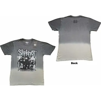 Pánské tričko Slipknot tričko, Barcode Photo Dip Dye Wash BP Grey, pánské XL