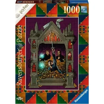 Puzzle RAVENSBURGER Puzzle Harry Potter 7: Trezor v Gringottovic bance 1000 dílků