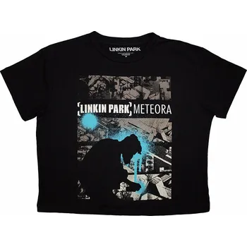 Dámské tričko Linkin Park tričko Crop Top, Meteora Drip Collage Black, dámské XL