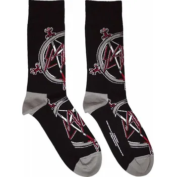 Pánské ponožky Slayer ponožky, Pentagram Black, unisex - velikost 7 až 11 (40 až 45)