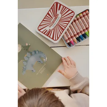 omalovánky Omalovánky s pastelkami KONGES SLOJD Dino