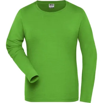 DAIBER JN 1803 / Dámské elastické tričko s dlouhým rukávem - lime green XS