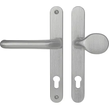 MPK - SECURO A04 - USO M1 COSLAN PZ otvor pro vložku, 92 mm, 65 - 75 mm, madlo/klika F9 - Nerez elox