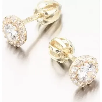 Náušnice Dámské náušnice žluté zlato 585 se zirkony 52GZ-2745-ZL-ZIR