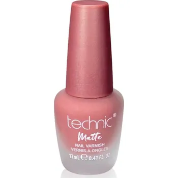 Lak na nehty Technic Cosmetics Matte Nail Varnish dlouhotrvající lak na nehty s matným efektem odstín Starkers 12 ml
