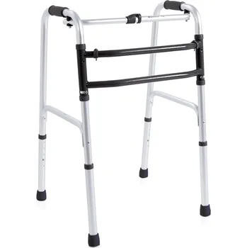 Chodítko pro seniory Moretti, Čtyřbodové chodítko krokovací, skládací Velikost: M RP749M