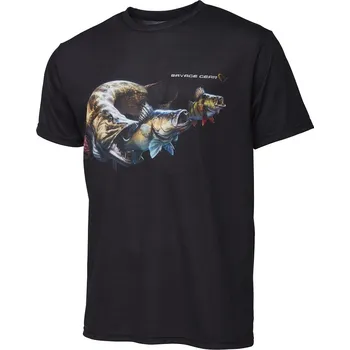 Pánské tričko Savage Gear Tričko Cannibal Tee Black - S