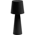 Kave Home Černá kovová zahradní stolní LED lampa Arenys S