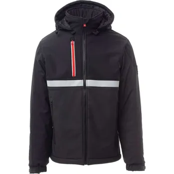 Pánská mikina PAYPER WISE PAD S00096-0489 / Zimní pánská softshellová bunda - anthracite/black 5XL