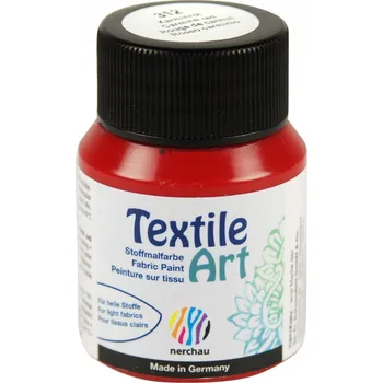 Speciální výtvarná barva Barva na světlý textil Nerchau, 59 ml - karmínová