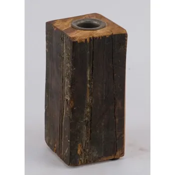 Svícen Ego dekor Svícen ze starého dřeva - 6x6x13cm