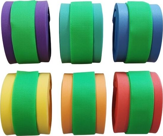 Nadlehčovací rukávky (pár)- neon zelený zip 550x100x15mm, mix barev + neon zelený zip