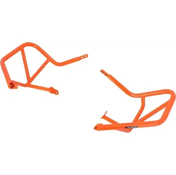Rám pro motocykl Padací rám SW MOTECH CRASH BAR pro KTM KTM 1290 Super Adventure rok 2021-2024, barva oranžová (Crash Bar ochranná výztuha pro motorku, pravá/lesvá strana - pár)