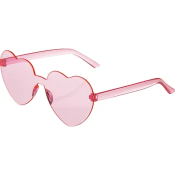 Karnevalový doplněk Srdíčkové brýle Růžová
