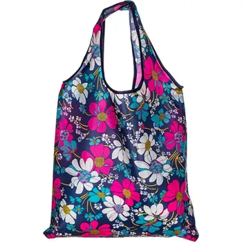 Nákupní taška VETRO PLUS Taška nákupní skládací PU 59x37 cm, dekor květy