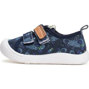 Dívčí bačkory D.D.step plátěnka C100 52989A RoyalBlue, velikost 27