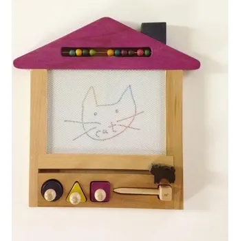 Magnetická kreslící tabulka Magnetická kreslicí tabulka Oekaki Domeček s kočičkou