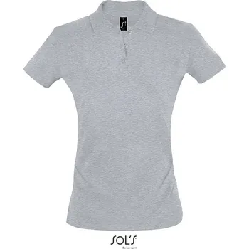 Dámské tričko SOL´S PERFECT / Dámská delší polokošile - melange grey XXL