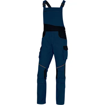 montérky DELTA MCSA2 / Pánské pracovní kalhoty s laclem - nám. modrá/černá S