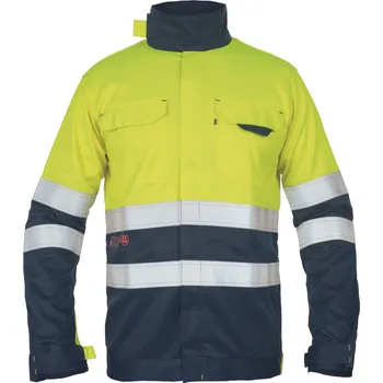 pracovní bunda CERVA STRING PM HV / HI-VIS multinormní bunda - tmavě modrá/žlutá XXXL