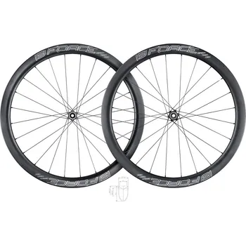 Zapletené kolo kola siln.FORCE TEAM SP KARBON DISC 45 plášťová