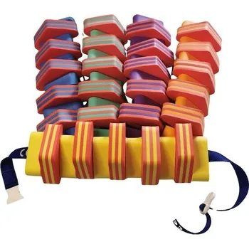 Plovací pás Plavecký pás 1000 ČERVENÝ - PRUH, mix barev - pruhované