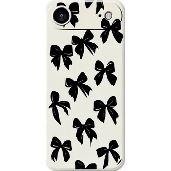 Ochranný kryt se vzorem mašliček pro iPhone Air - béžový