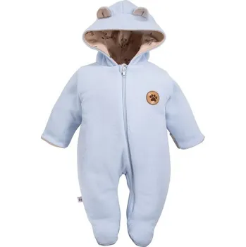 Kojenecká kombinéza Eevi Kojenecká kombinéza overal fleece Run&Fun SVĚTLE MODRÁ - 68