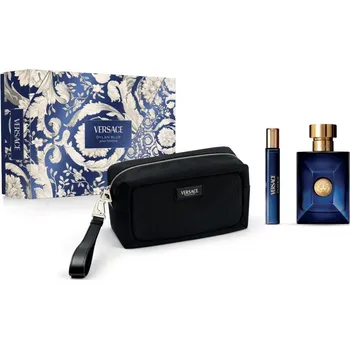 Pánský parfém Versace Dylan Blue Pour Homme toaletní voda 100 ml + toaletní voda cestovní sprej 10 ml + kosmetická taška