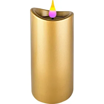 Svíčka LED svíčka METAL zlatá