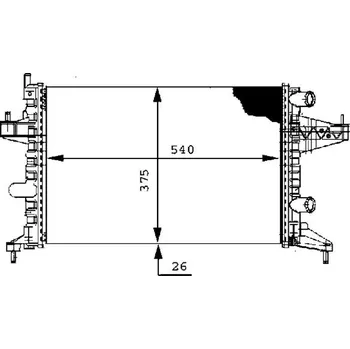 Motor automobilu Chladič, chlazení motoru MAHLE CR 388 000S