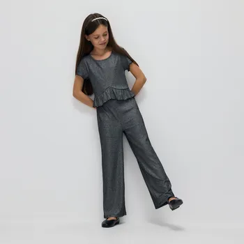 Dívčí šaty Reserved - Overal s metalickou nití - tmavě šedá - 283FW-90X - 283FW-90X-164