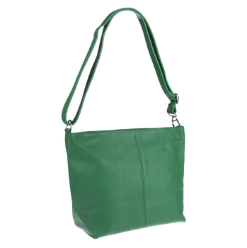 Kabelka NovaKabelka.cz Kožená italská crossbody kabelka Prisca Verde Chiaro