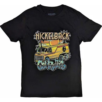 Pánská móda Nickelback tričko, Get Rollin' Black, pánské XL