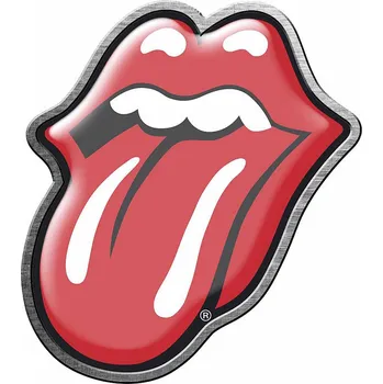 Rolling Stones odznak 40 x 30 mm, Tongue Red