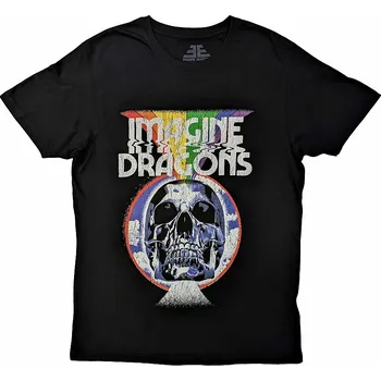 Pánské tričko Imagine Dragons tričko, Skull Black, pánské L