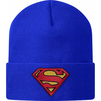 Čepice Superman zimní kulich, Organic Cotton Onesize Blue