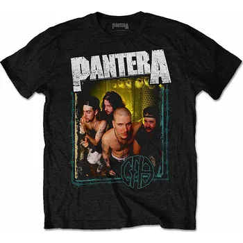 Pánská móda Pantera tričko, Barbed Black, pánské M