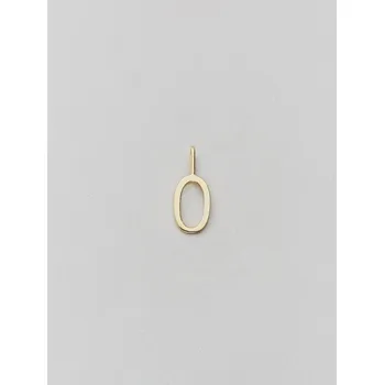 Přívěsek Zlatý přívěsek Písmeno A-Z - 10 mm DESIGN LETTERS - O