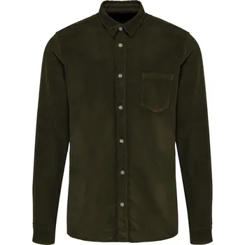 KARIBAN VINTAGE K599 / Manšestrová košile - washed dusky khaki S