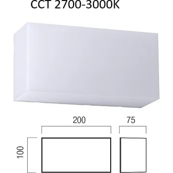 Venkovní osvětlení Redo Group Nástěnné, stropní světlo CCT 90771 Kodiak 10x20cm Redo group