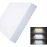 Solight LED mini panel CCT, přisazený, 12W, 900lm, 3000K, 4000K, 6000K, čtvercový