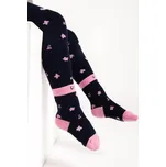 Unuo Dětské bambusové ponožky Classic, 2 páry, Růžová, Květiny - 24/27