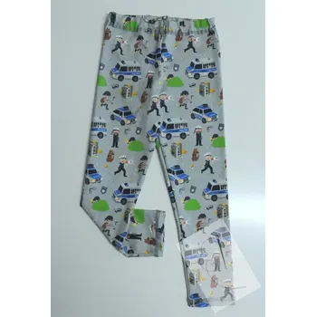 Dívčí legíny Chlapecké legíny Policie a zloděj na světle šedé vel.110 (poslední kus)